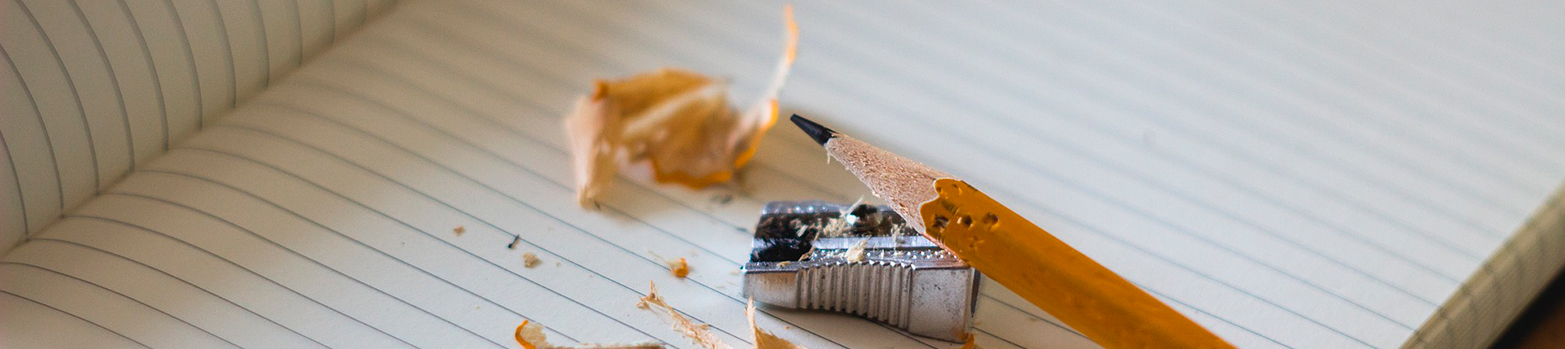 pencil and sharpener